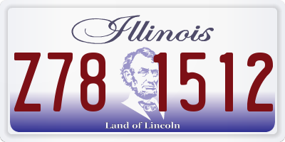 IL license plate Z781512