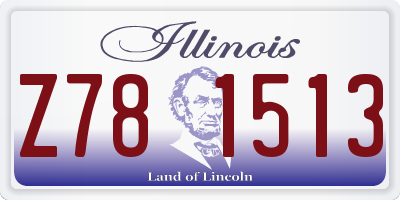 IL license plate Z781513
