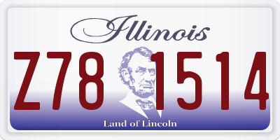 IL license plate Z781514
