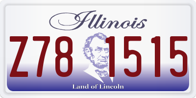 IL license plate Z781515