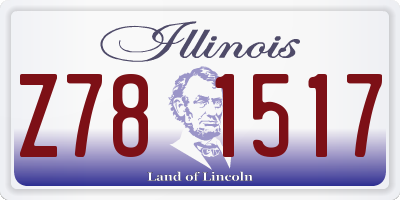 IL license plate Z781517