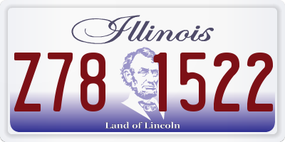 IL license plate Z781522