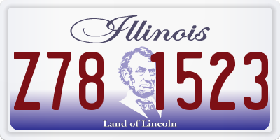 IL license plate Z781523