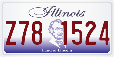 IL license plate Z781524