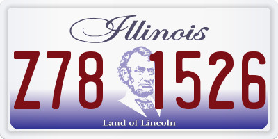 IL license plate Z781526