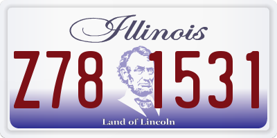 IL license plate Z781531