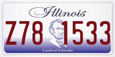 IL license plate Z781533