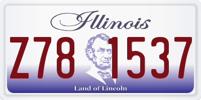IL license plate Z781537