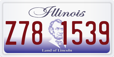 IL license plate Z781539