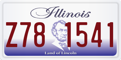 IL license plate Z781541