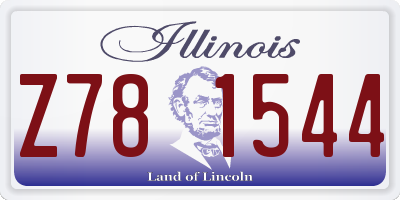 IL license plate Z781544