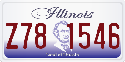 IL license plate Z781546