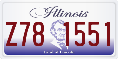 IL license plate Z781551