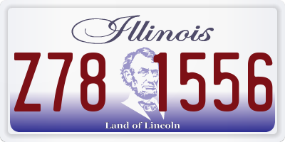 IL license plate Z781556