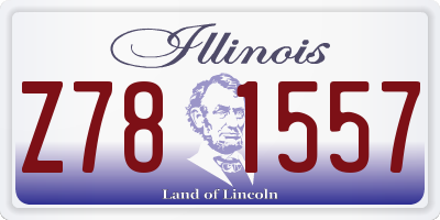 IL license plate Z781557