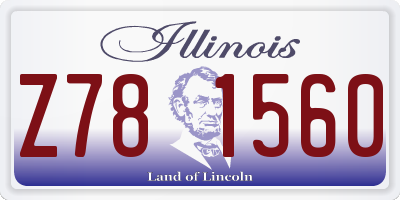 IL license plate Z781560