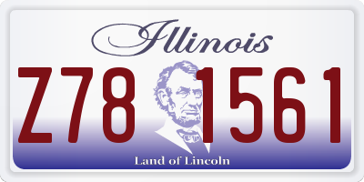 IL license plate Z781561