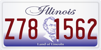 IL license plate Z781562