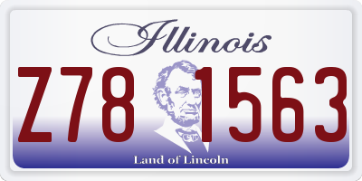 IL license plate Z781563