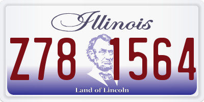 IL license plate Z781564