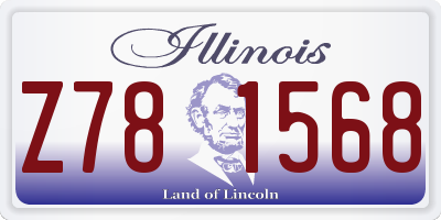IL license plate Z781568