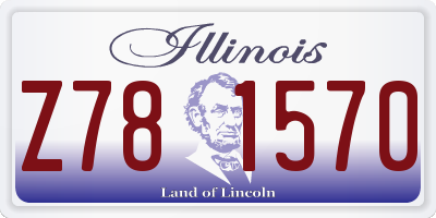 IL license plate Z781570