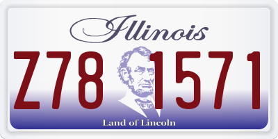 IL license plate Z781571