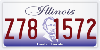 IL license plate Z781572