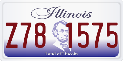 IL license plate Z781575