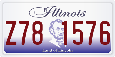 IL license plate Z781576