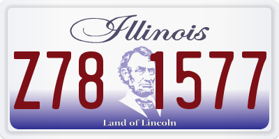 IL license plate Z781577