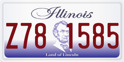 IL license plate Z781585