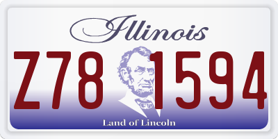 IL license plate Z781594