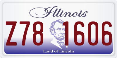 IL license plate Z781606