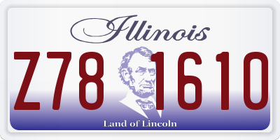 IL license plate Z781610