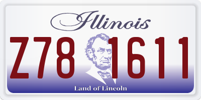 IL license plate Z781611