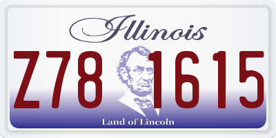 IL license plate Z781615