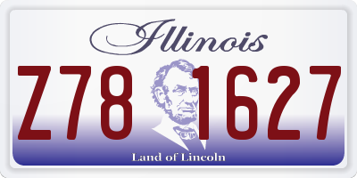 IL license plate Z781627