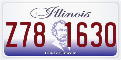 IL license plate Z781630