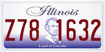 IL license plate Z781632