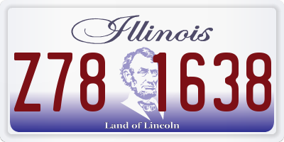 IL license plate Z781638