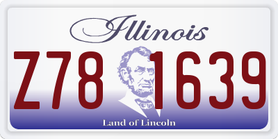IL license plate Z781639
