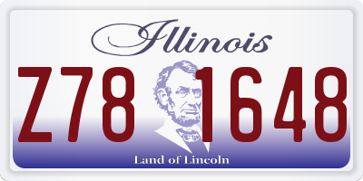 IL license plate Z781648