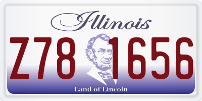 IL license plate Z781656