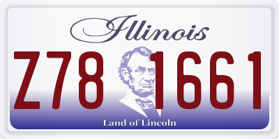 IL license plate Z781661