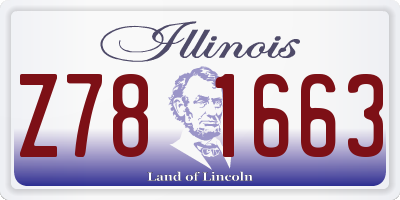 IL license plate Z781663