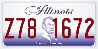 IL license plate Z781672