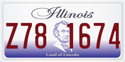 IL license plate Z781674
