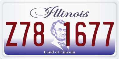 IL license plate Z781677