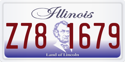 IL license plate Z781679